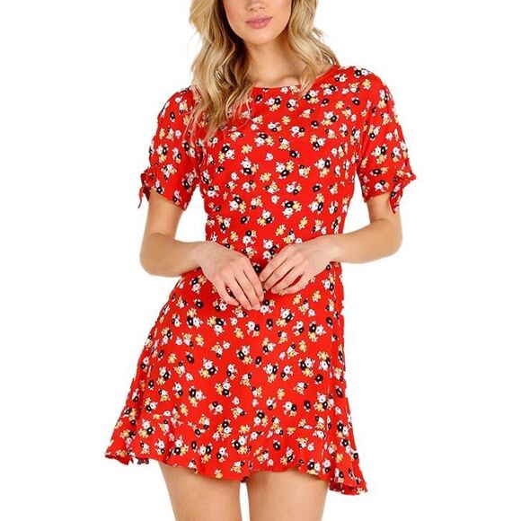 Faithfull The Brand x Anthropologie Daphne Dress - Size 6 / Medium - Red - Picture 1 of 8